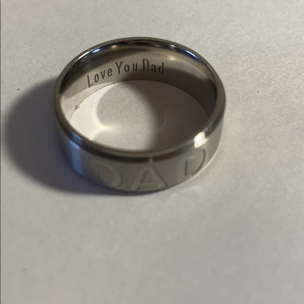 Stainless steel dad ring, I love you dad 9.5 - Picture 5 of 5